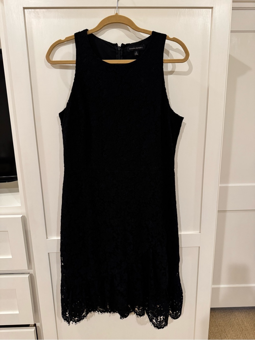 Banana Republic Black Lace Sleeveless Sheath Dress